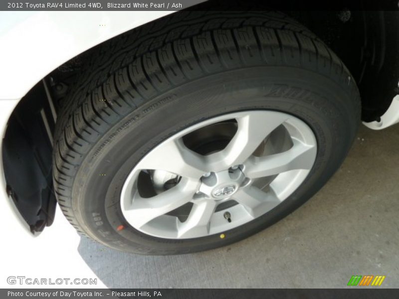 Blizzard White Pearl / Ash 2012 Toyota RAV4 Limited 4WD