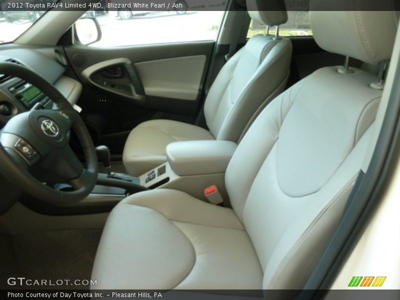 Blizzard White Pearl / Ash 2012 Toyota RAV4 Limited 4WD