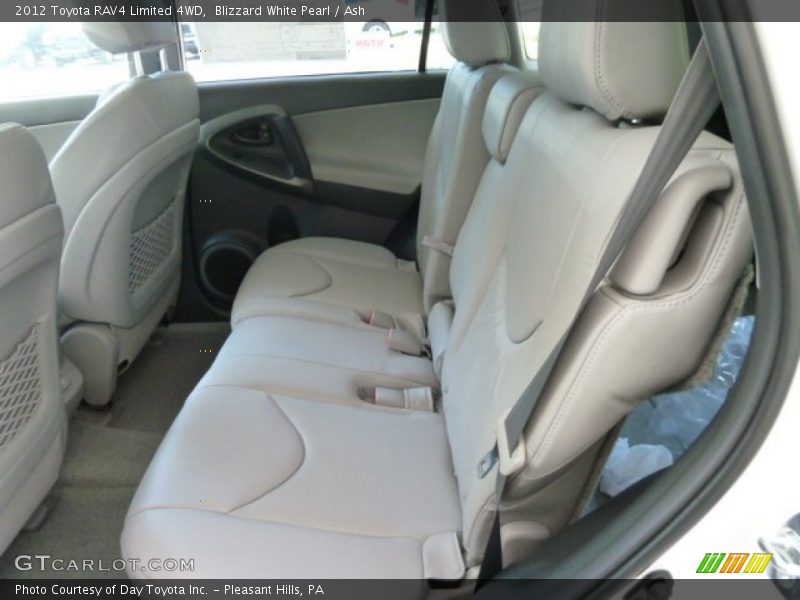 Blizzard White Pearl / Ash 2012 Toyota RAV4 Limited 4WD