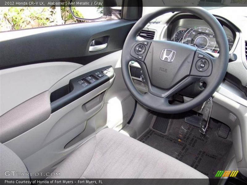 Alabaster Silver Metallic / Gray 2012 Honda CR-V LX