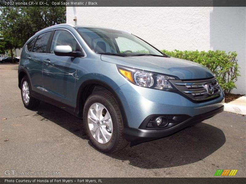 Opal Sage Metallic / Black 2012 Honda CR-V EX-L
