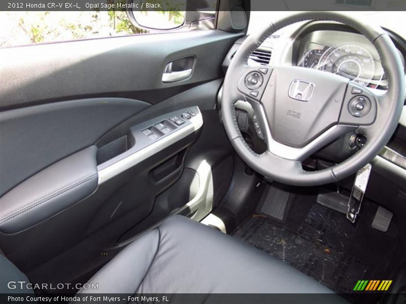 Opal Sage Metallic / Black 2012 Honda CR-V EX-L