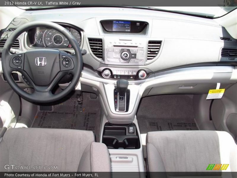 Taffeta White / Gray 2012 Honda CR-V LX