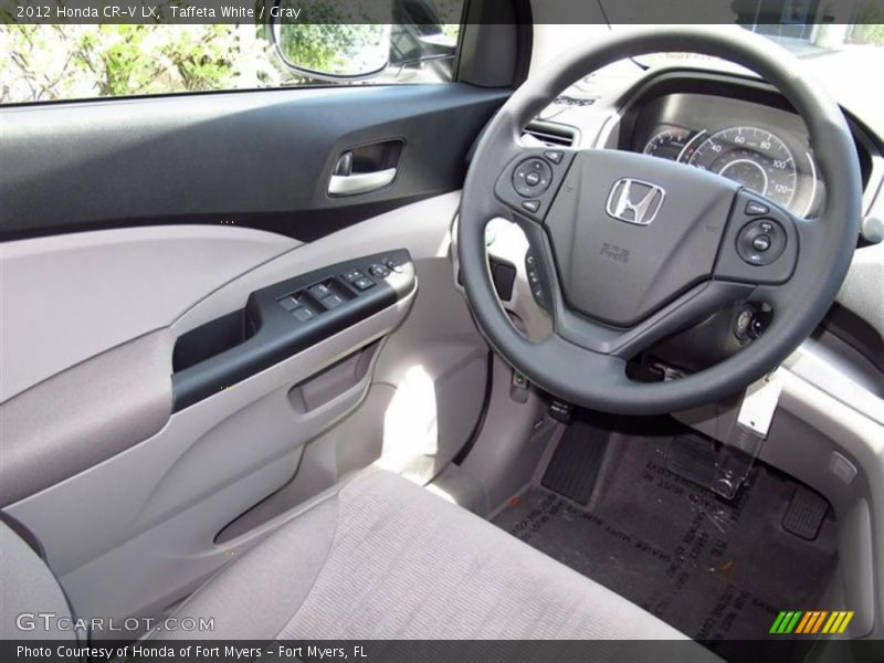 Taffeta White / Gray 2012 Honda CR-V LX