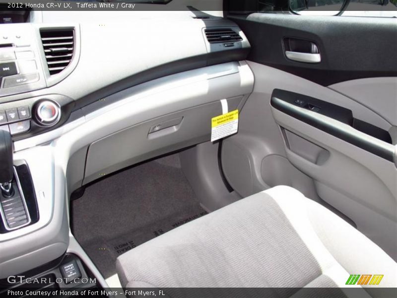 Taffeta White / Gray 2012 Honda CR-V LX