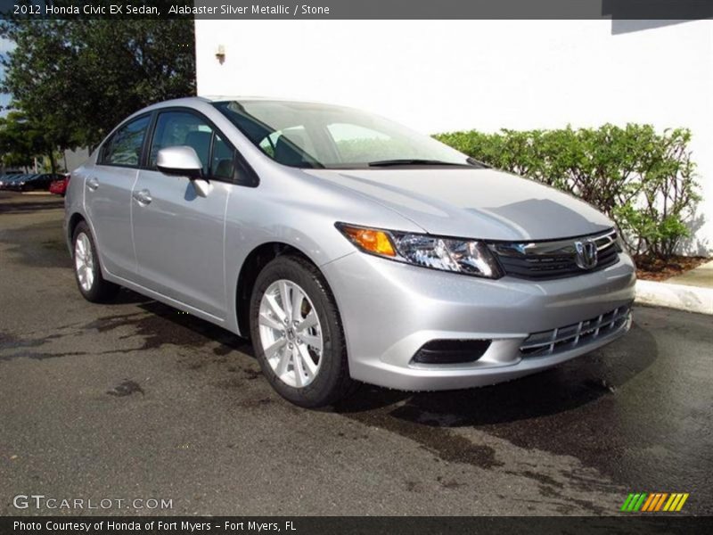 Front 3/4 View of 2012 Civic EX Sedan