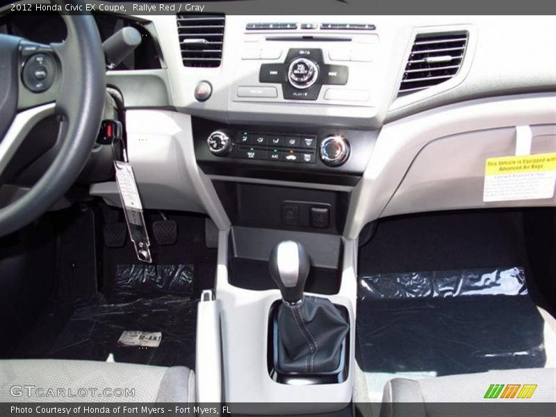 Rallye Red / Gray 2012 Honda Civic EX Coupe