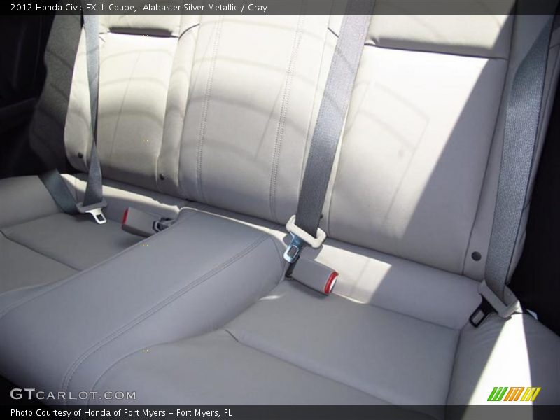 Alabaster Silver Metallic / Gray 2012 Honda Civic EX-L Coupe
