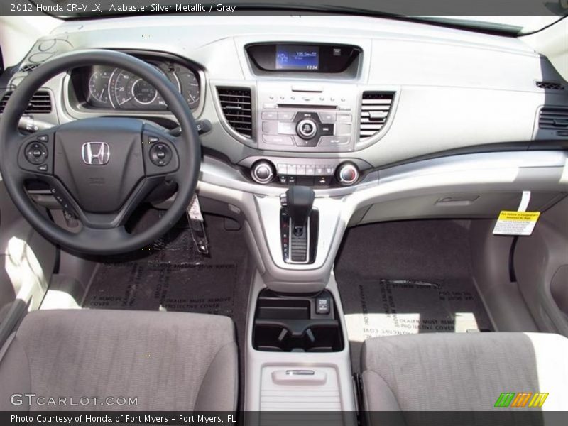 Alabaster Silver Metallic / Gray 2012 Honda CR-V LX