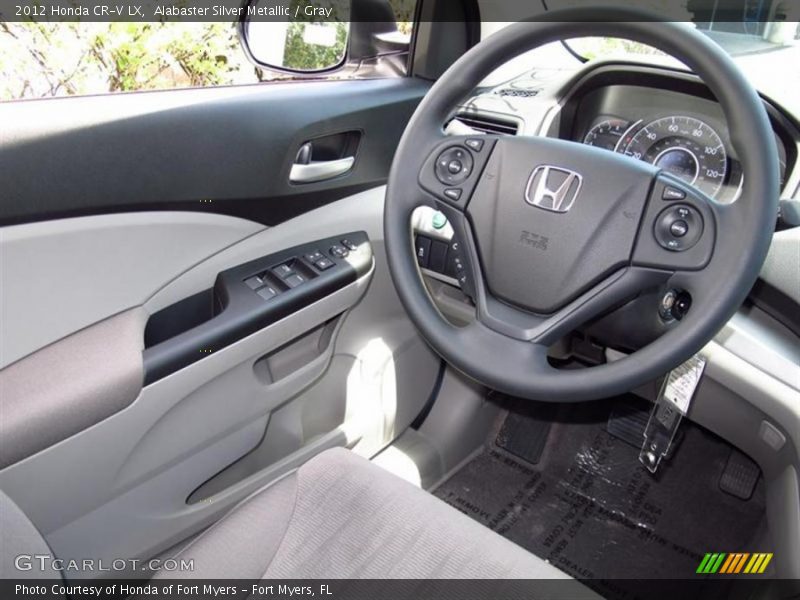 Alabaster Silver Metallic / Gray 2012 Honda CR-V LX