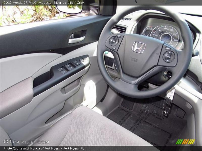 Alabaster Silver Metallic / Gray 2012 Honda CR-V LX