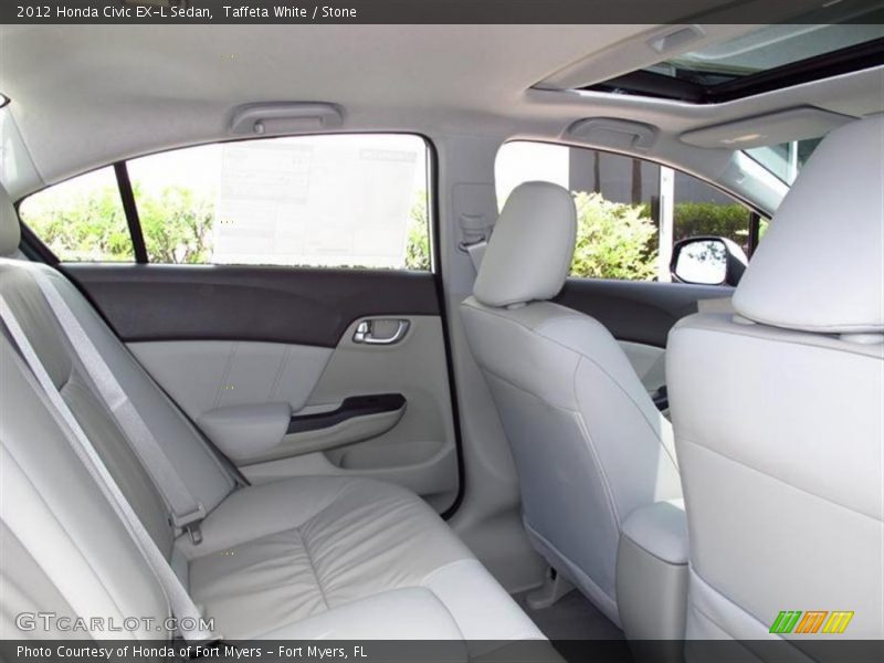 Taffeta White / Stone 2012 Honda Civic EX-L Sedan