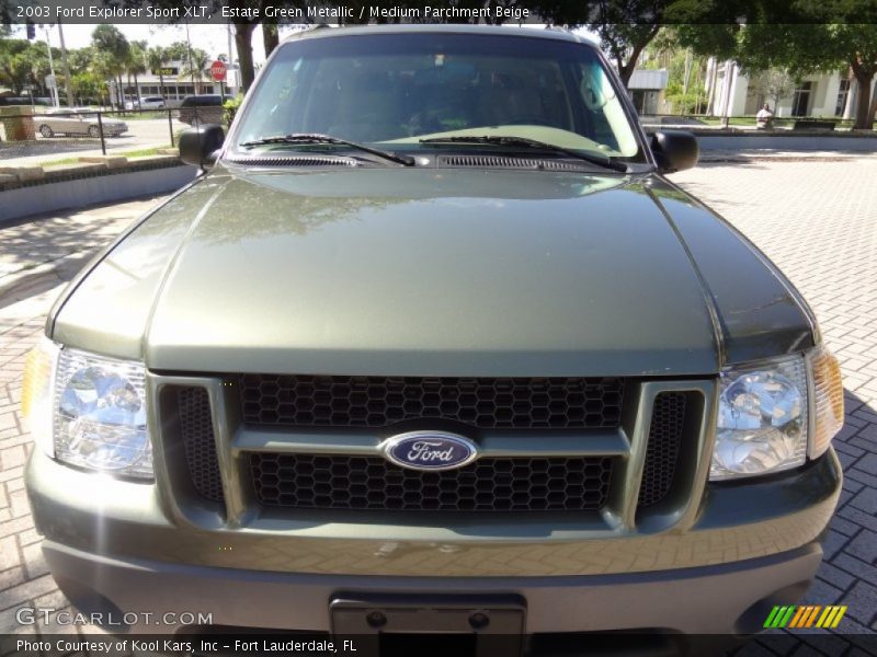 Estate Green Metallic / Medium Parchment Beige 2003 Ford Explorer Sport XLT