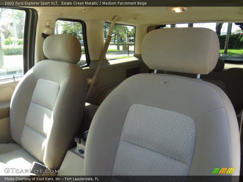 Estate Green Metallic / Medium Parchment Beige 2003 Ford Explorer Sport XLT