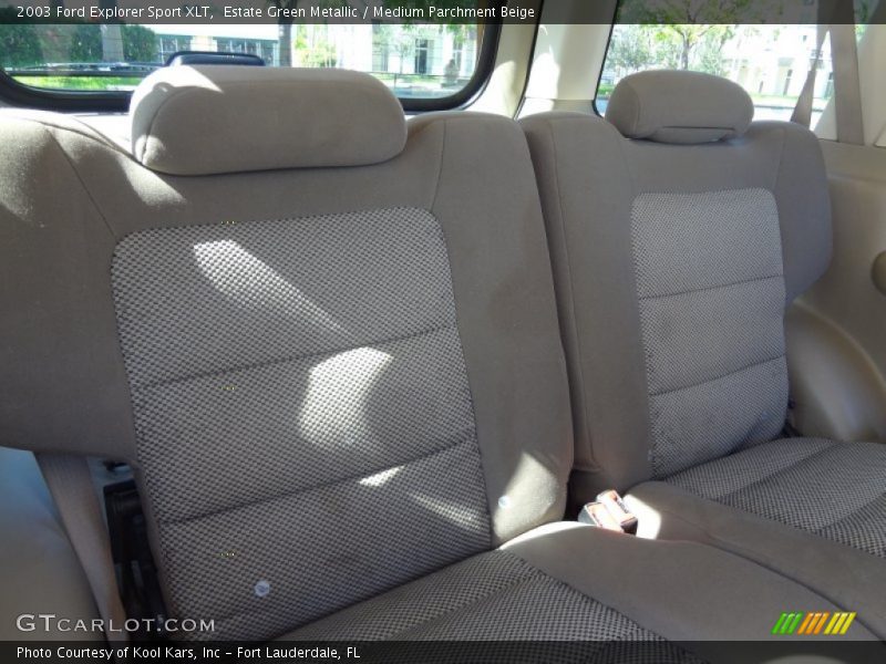 Estate Green Metallic / Medium Parchment Beige 2003 Ford Explorer Sport XLT
