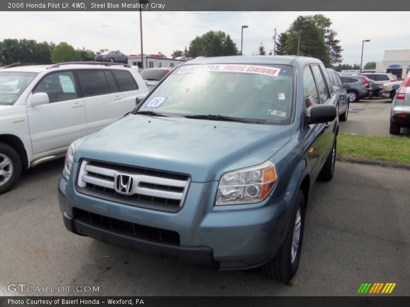Steel Blue Metallic / Gray 2006 Honda Pilot LX 4WD