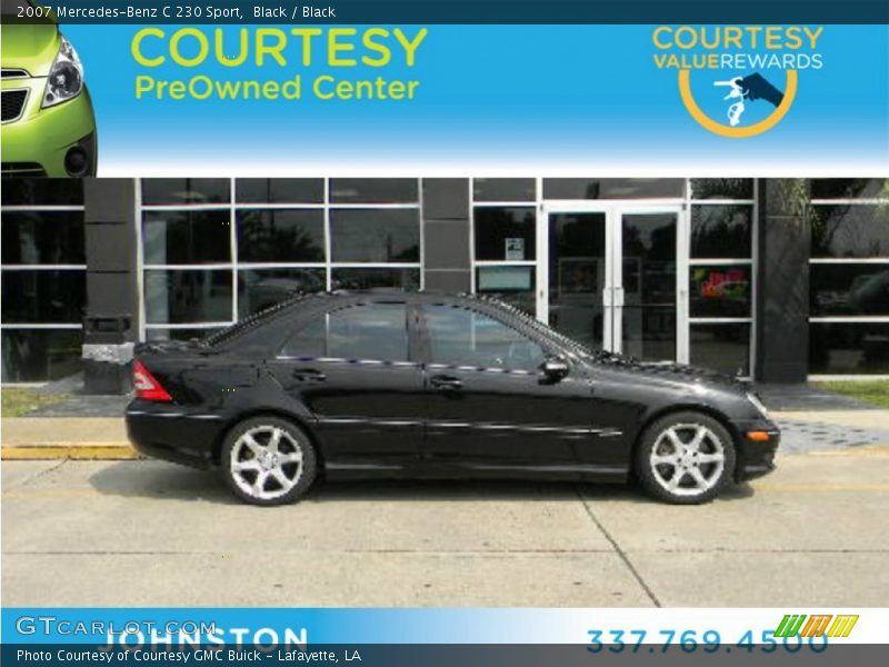 Black / Black 2007 Mercedes-Benz C 230 Sport