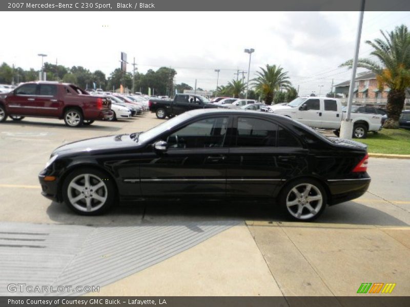 Black / Black 2007 Mercedes-Benz C 230 Sport