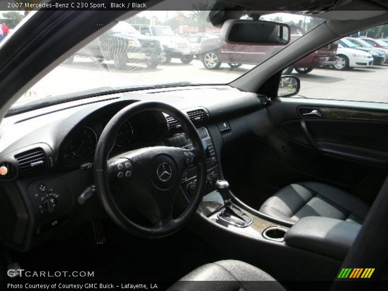 Black / Black 2007 Mercedes-Benz C 230 Sport
