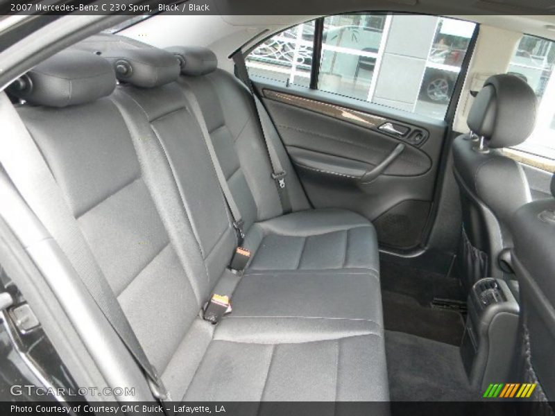 Black / Black 2007 Mercedes-Benz C 230 Sport