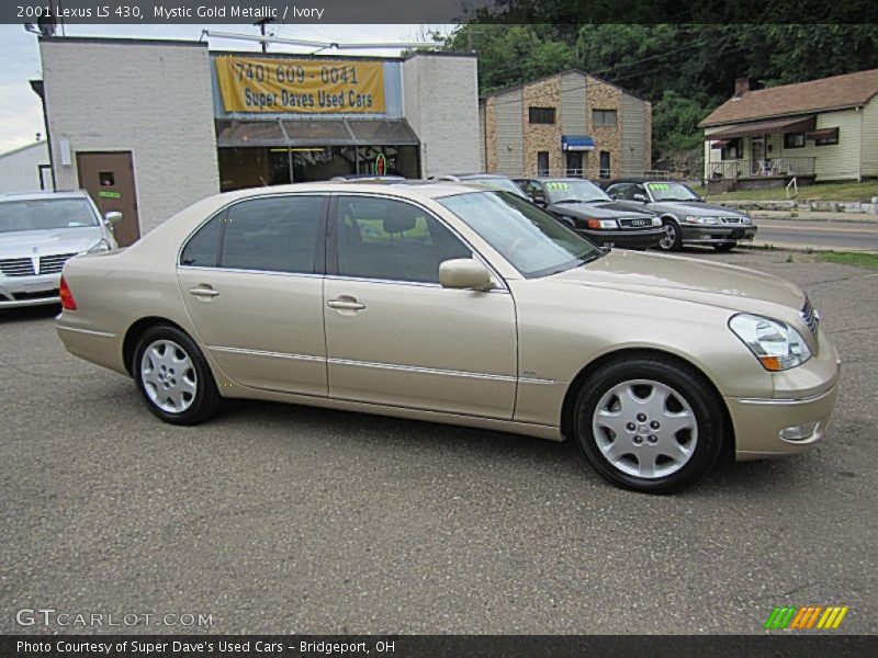 Mystic Gold Metallic / Ivory 2001 Lexus LS 430