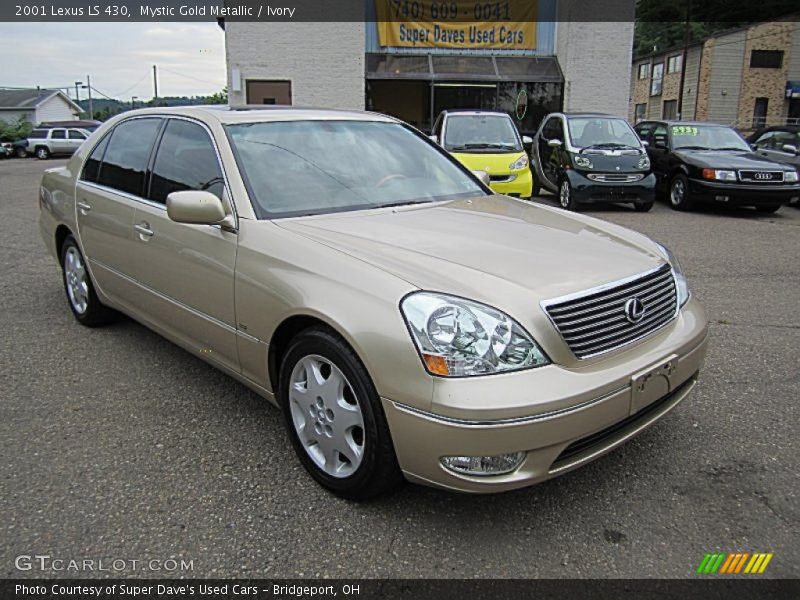 Mystic Gold Metallic / Ivory 2001 Lexus LS 430
