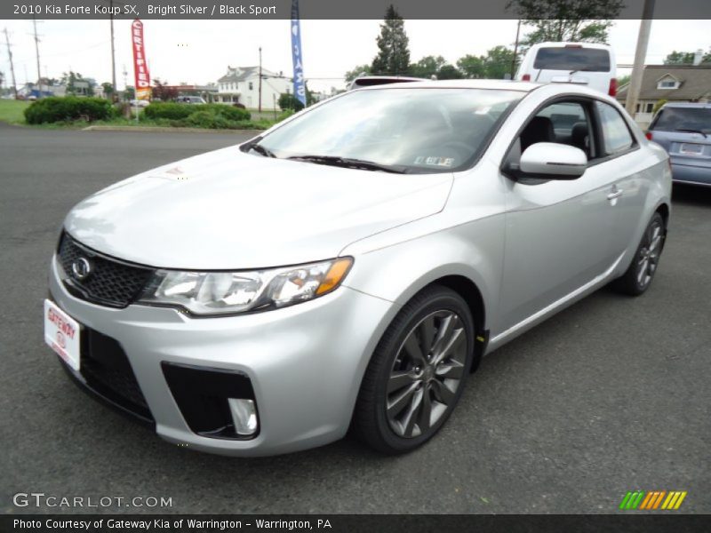 Bright Silver / Black Sport 2010 Kia Forte Koup SX