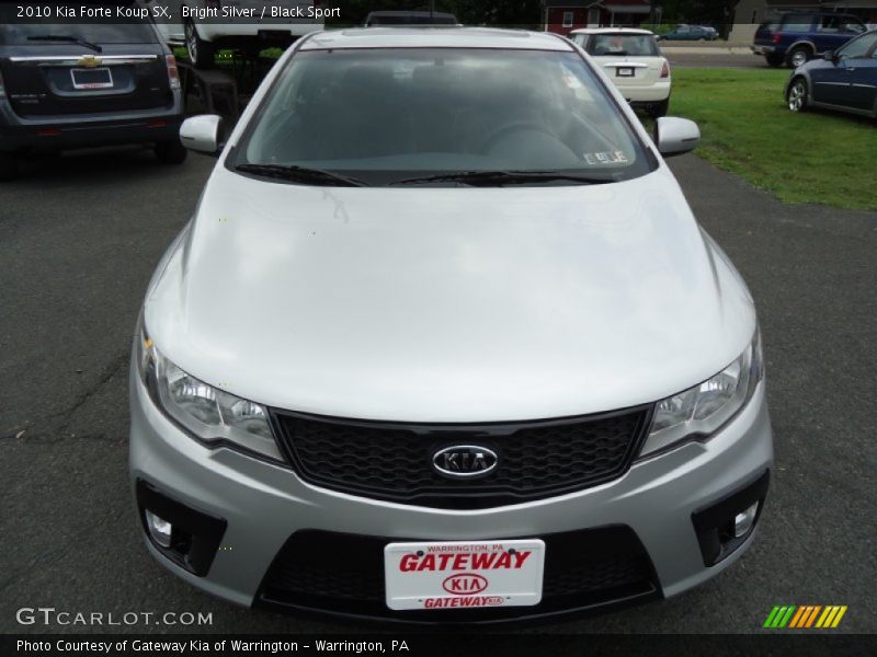 Bright Silver / Black Sport 2010 Kia Forte Koup SX