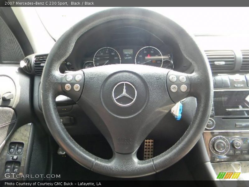 Black / Black 2007 Mercedes-Benz C 230 Sport