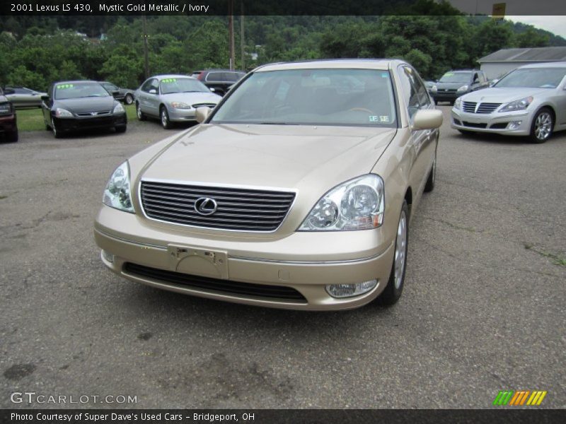 Mystic Gold Metallic / Ivory 2001 Lexus LS 430