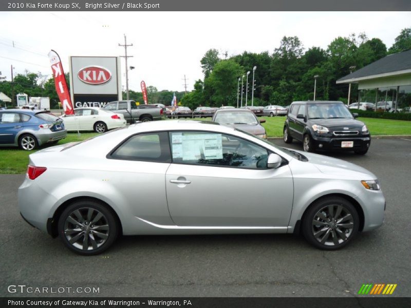 Bright Silver / Black Sport 2010 Kia Forte Koup SX