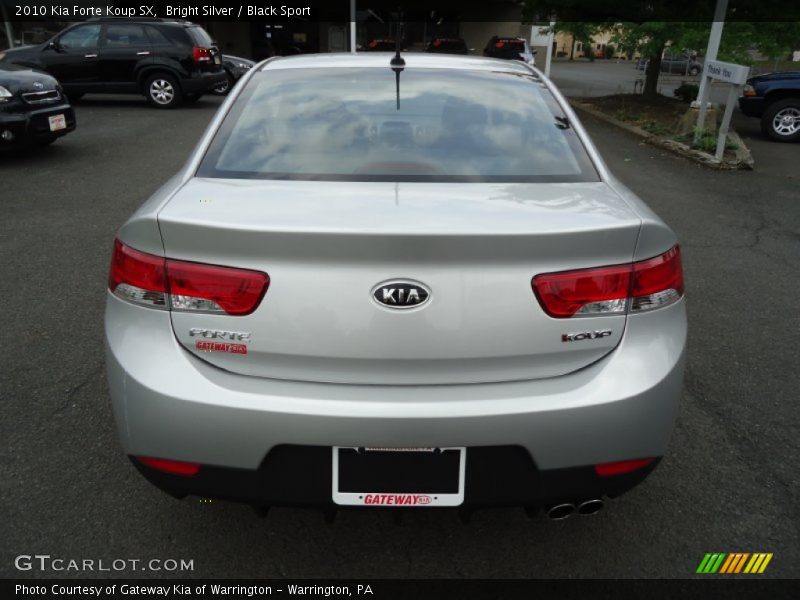 Bright Silver / Black Sport 2010 Kia Forte Koup SX