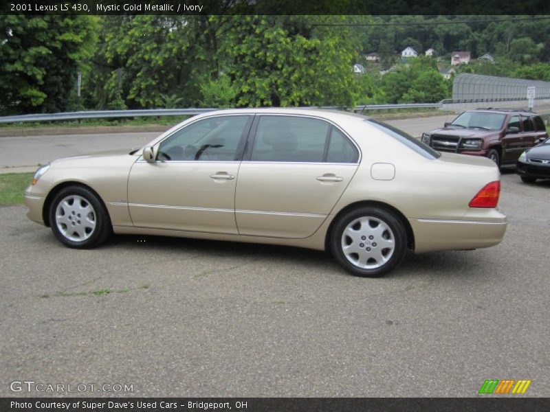 Mystic Gold Metallic / Ivory 2001 Lexus LS 430