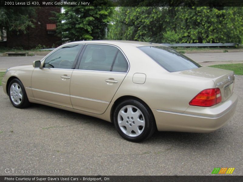 Mystic Gold Metallic / Ivory 2001 Lexus LS 430