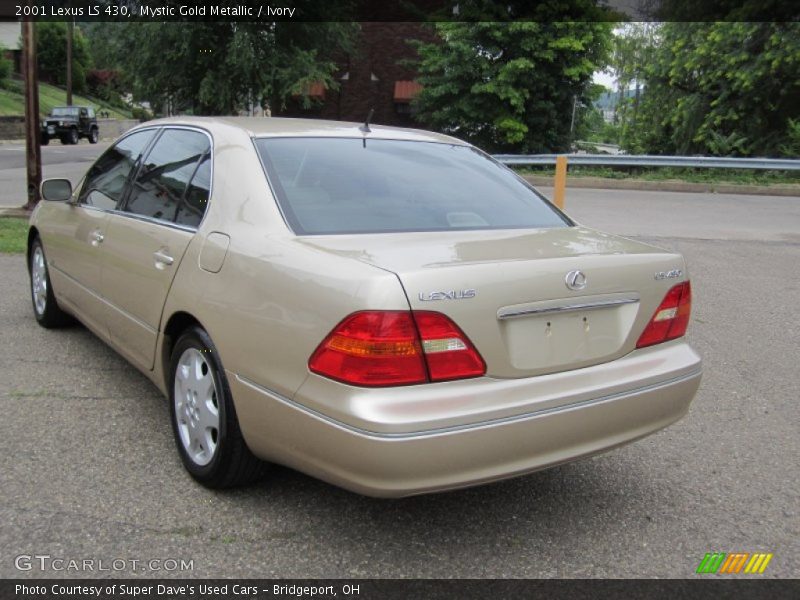 Mystic Gold Metallic / Ivory 2001 Lexus LS 430