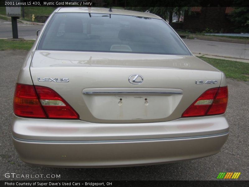Mystic Gold Metallic / Ivory 2001 Lexus LS 430