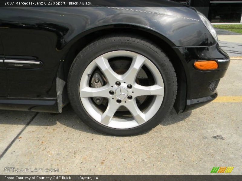 Black / Black 2007 Mercedes-Benz C 230 Sport