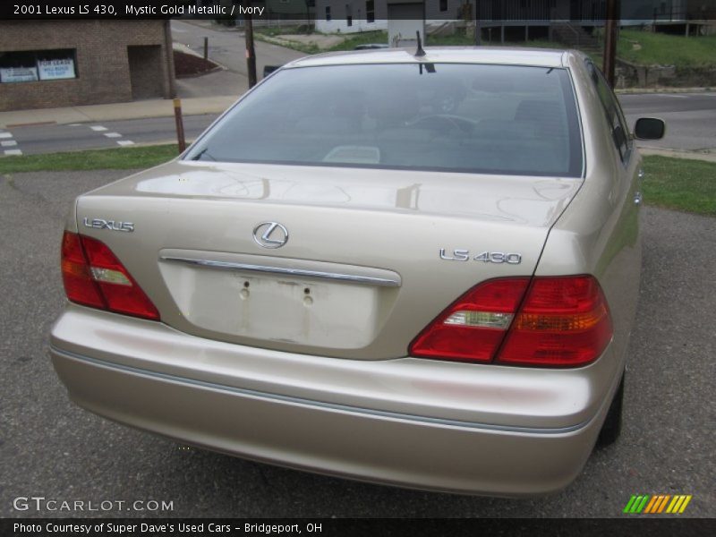 Mystic Gold Metallic / Ivory 2001 Lexus LS 430