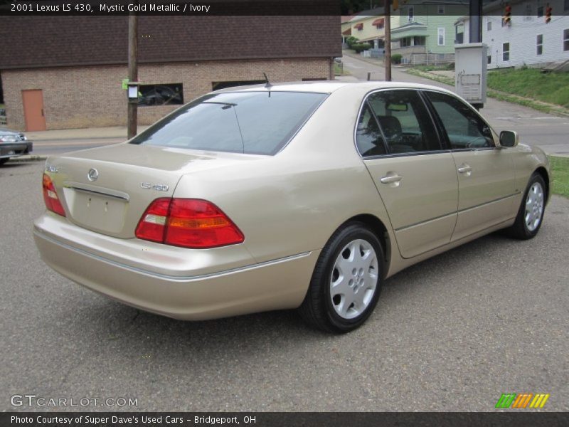 Mystic Gold Metallic / Ivory 2001 Lexus LS 430