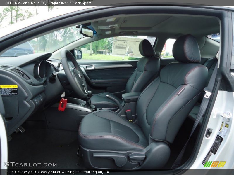  2010 Forte Koup SX Black Sport Interior