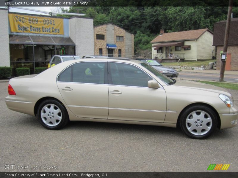 Mystic Gold Metallic / Ivory 2001 Lexus LS 430