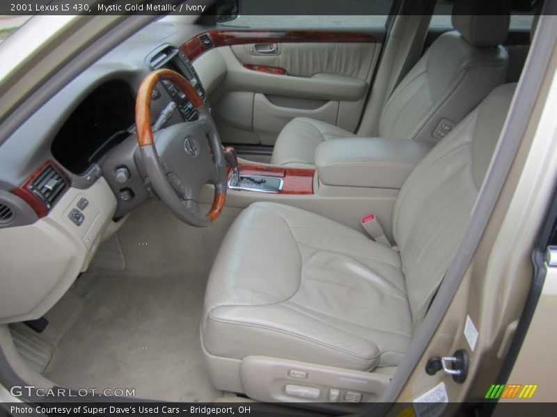 Mystic Gold Metallic / Ivory 2001 Lexus LS 430