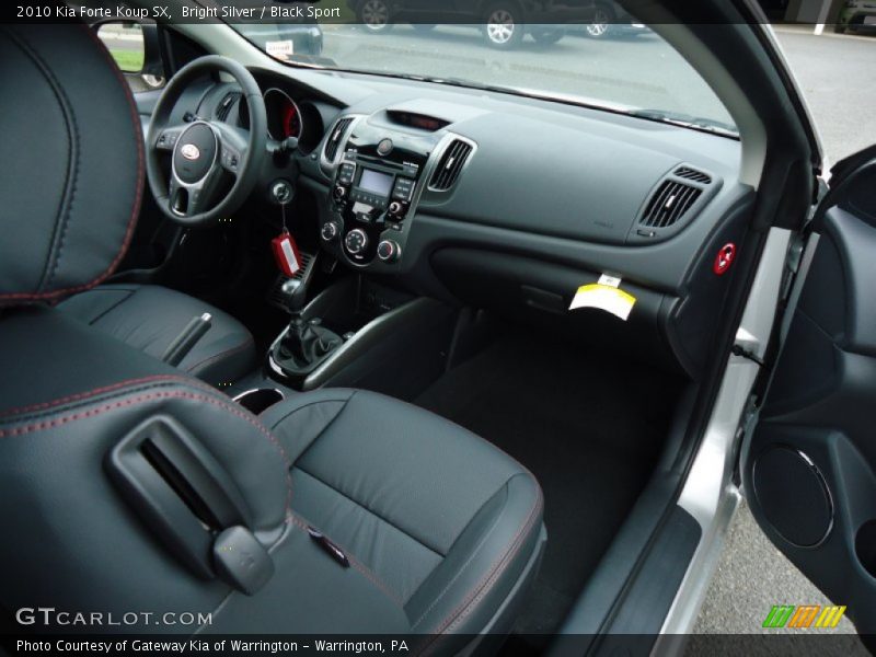 Bright Silver / Black Sport 2010 Kia Forte Koup SX