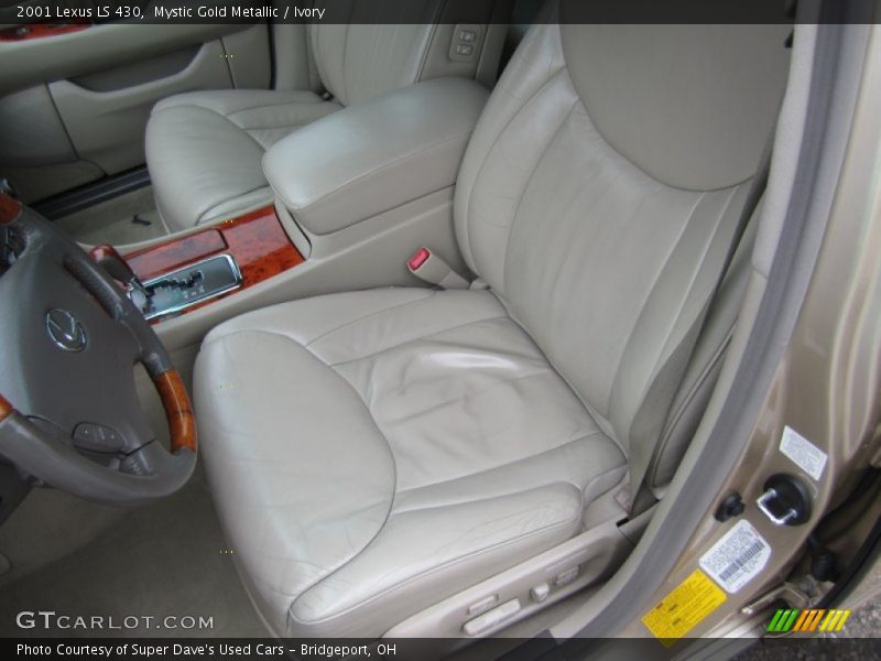 Mystic Gold Metallic / Ivory 2001 Lexus LS 430