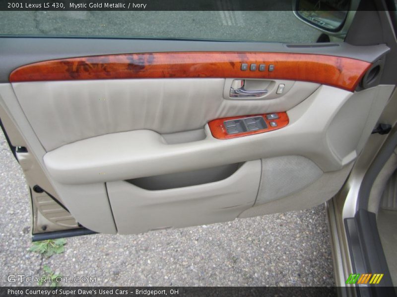 Mystic Gold Metallic / Ivory 2001 Lexus LS 430
