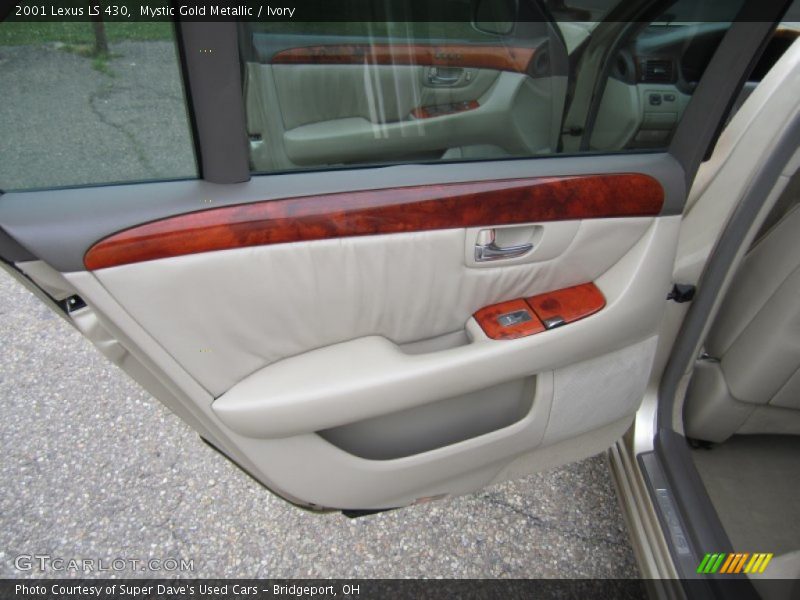 Mystic Gold Metallic / Ivory 2001 Lexus LS 430