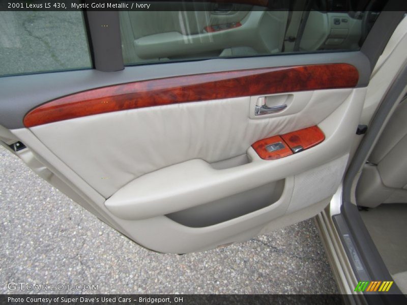 Mystic Gold Metallic / Ivory 2001 Lexus LS 430