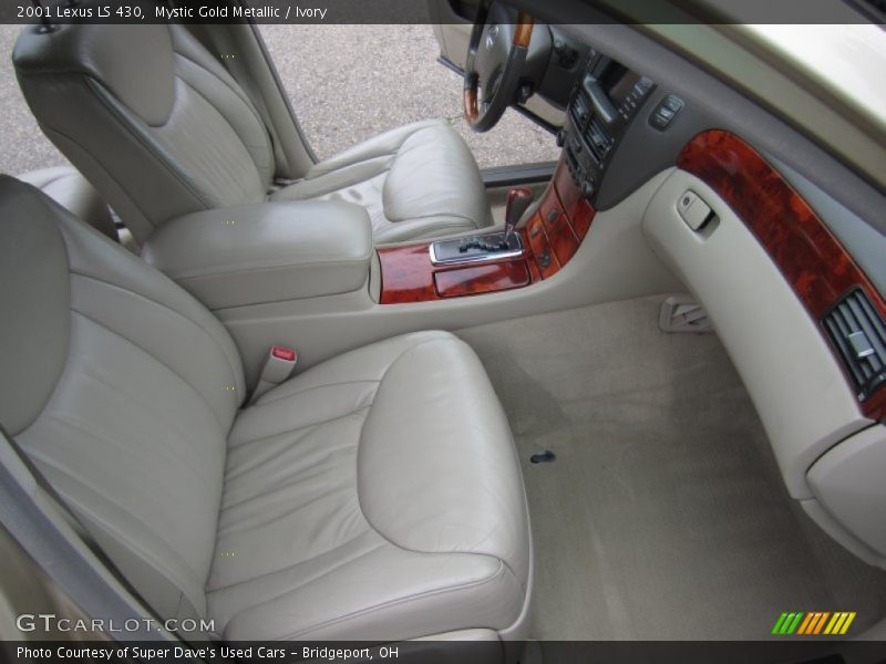 Mystic Gold Metallic / Ivory 2001 Lexus LS 430