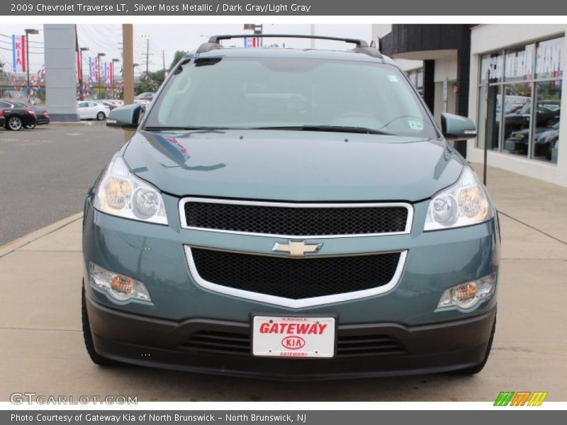 Silver Moss Metallic / Dark Gray/Light Gray 2009 Chevrolet Traverse LT