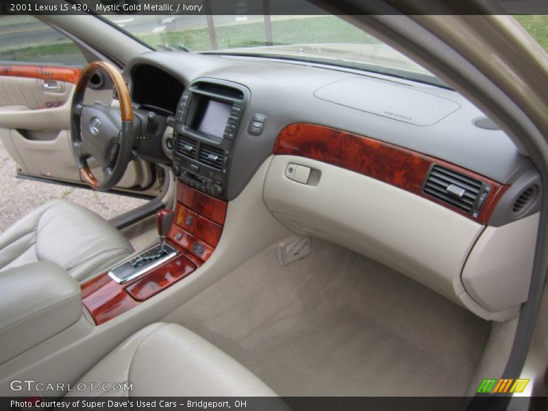 Mystic Gold Metallic / Ivory 2001 Lexus LS 430